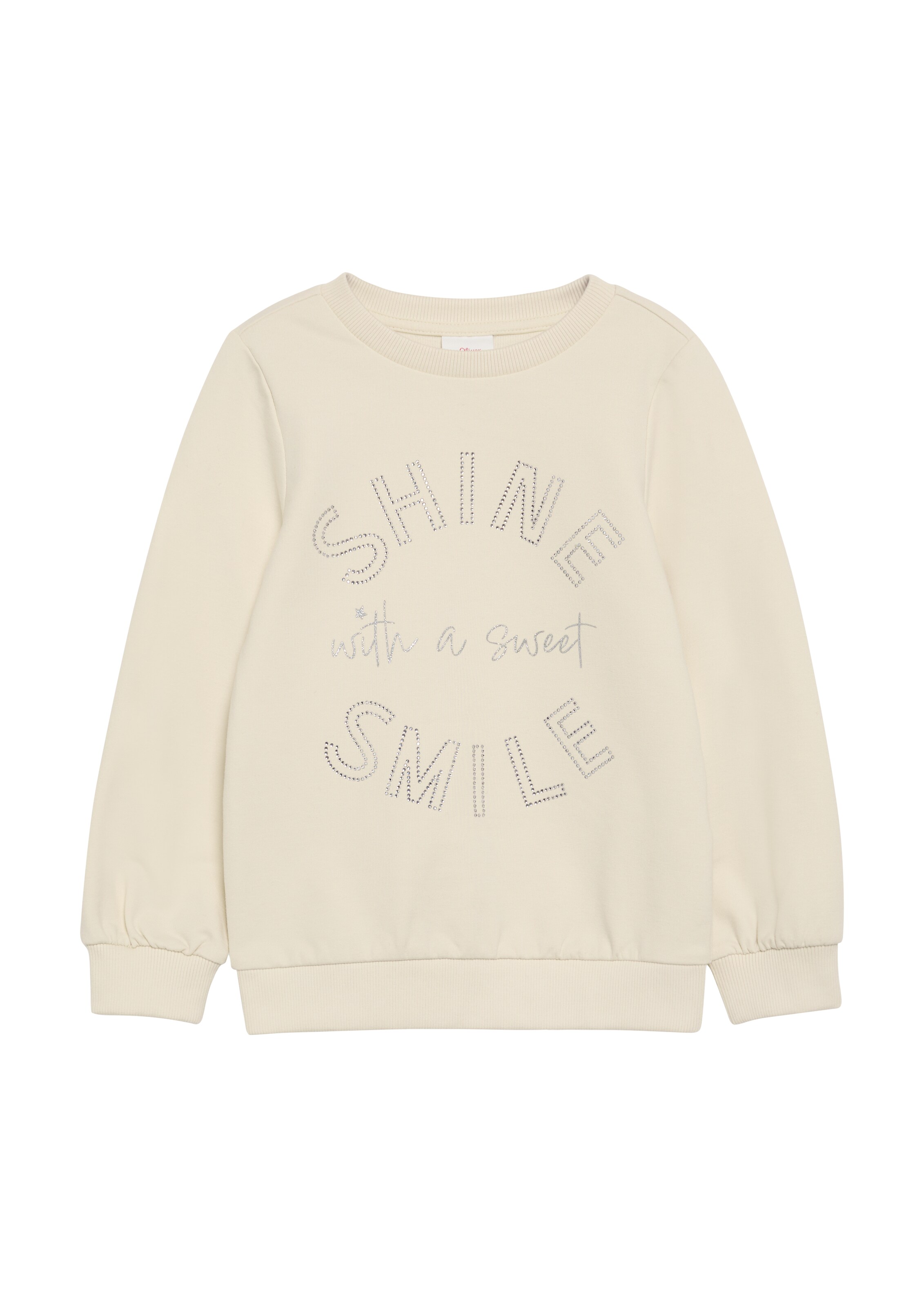 s.Oliver Sweatshirt in Beige: voorkant