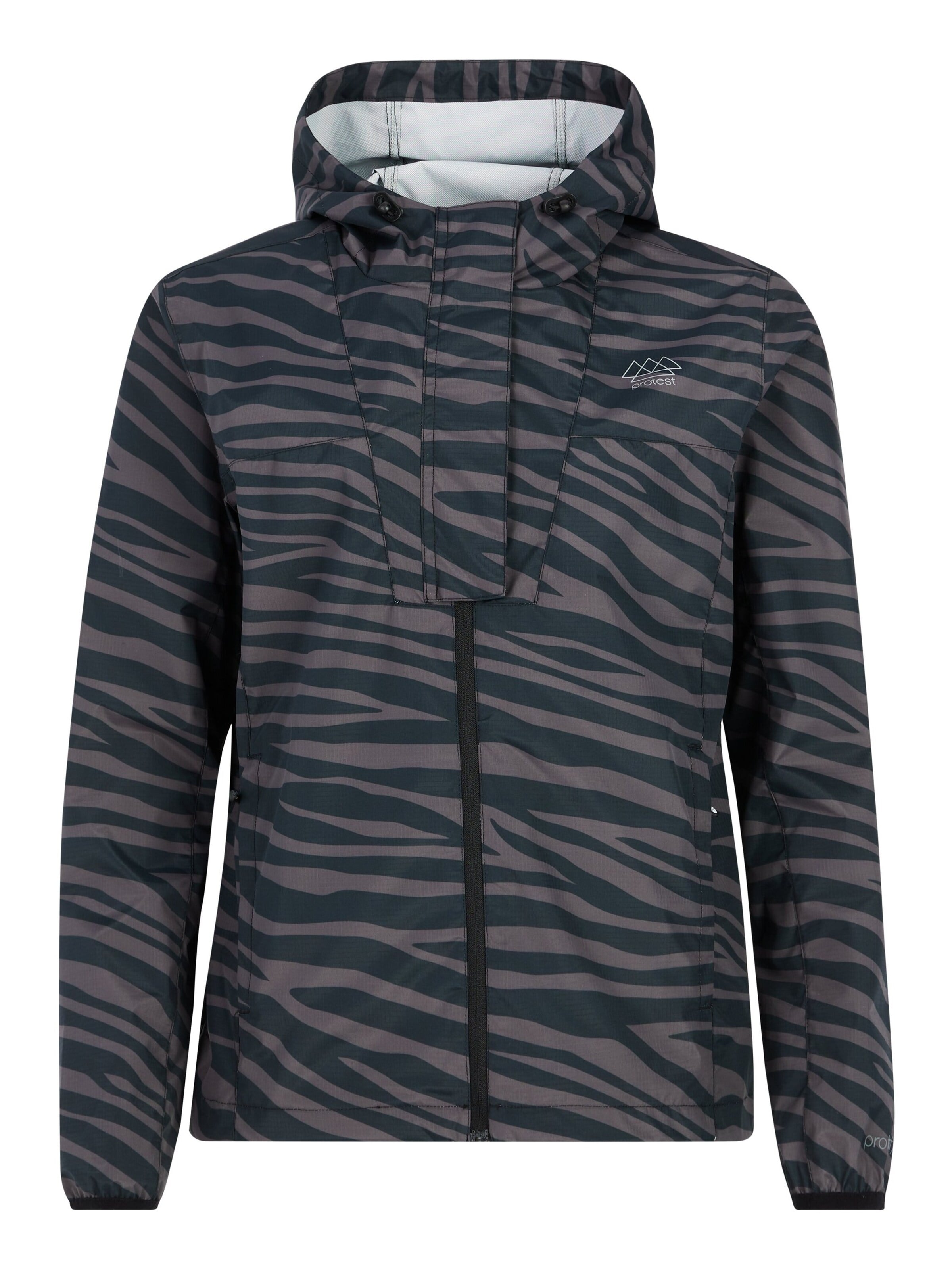 PROTEST Winterjacke 'PRTFleur'‌‌‌‌‌‌ in Schwarz: Vorderseite
