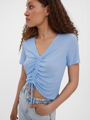 VERO MODA Shirt 'PLISA' in Blau