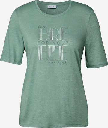 CECIL T-Shirt in Grün: Vorderseite