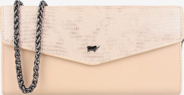 Braun Büffel Clutch 'Lizzy' in Beige: front