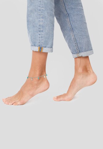 ELLI Foot jewelry 'Geo' in Blue: front