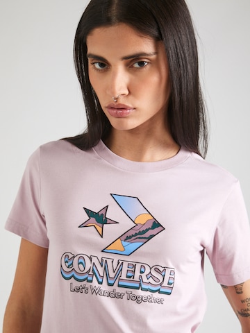 CONVERSE Koszulka w kolorze fioletowy