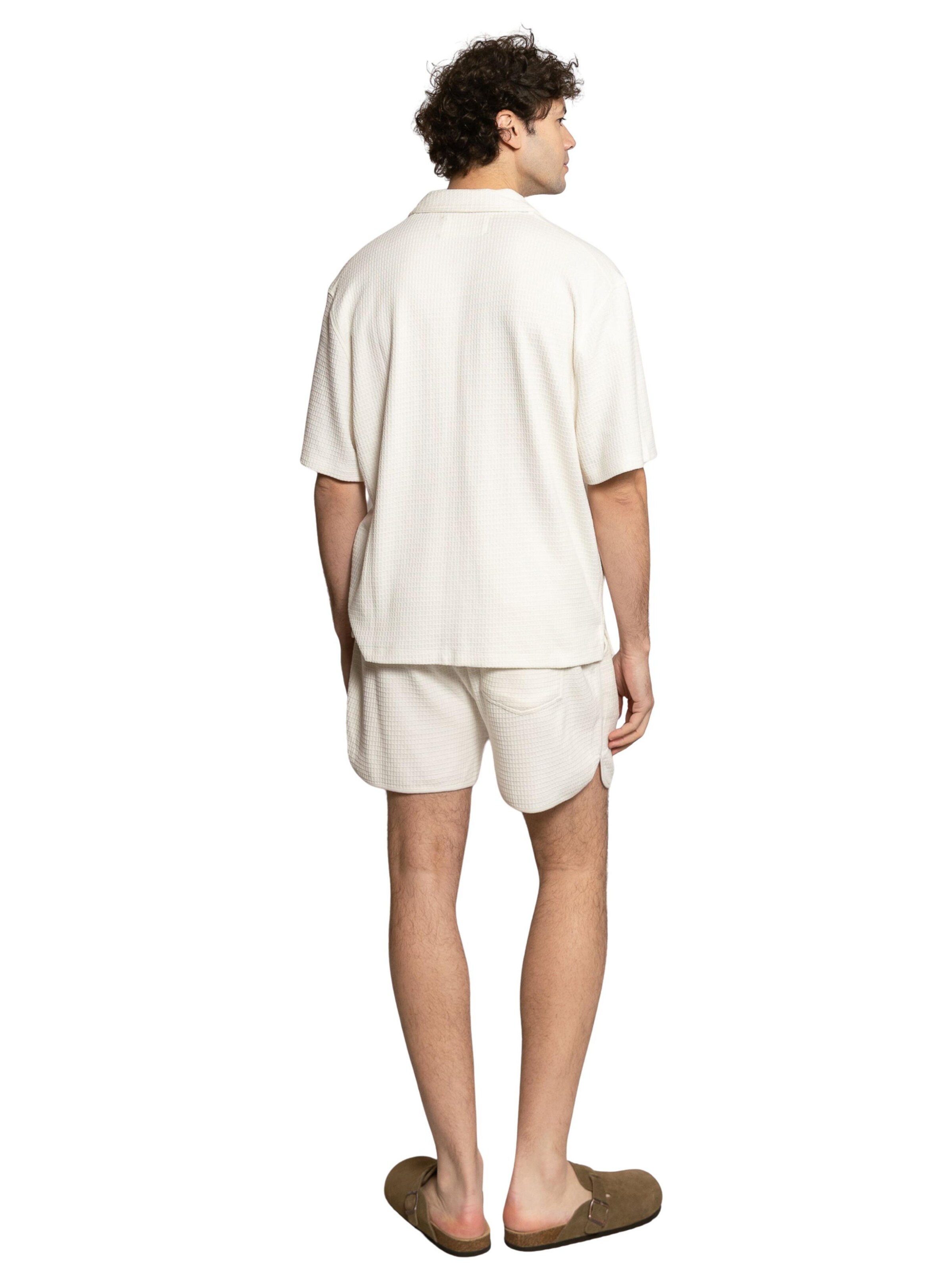 Pyjama court 'Vian' LDB en blanc