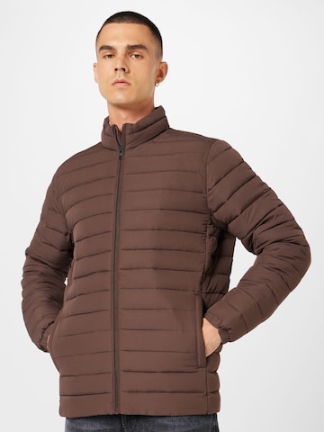 Veste mi-saison JACK & JONES en marron : devant