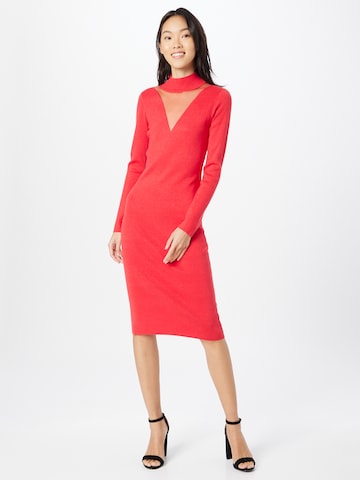 sarkans GUESS Adīta kleita 'DENISE': no priekšpuses