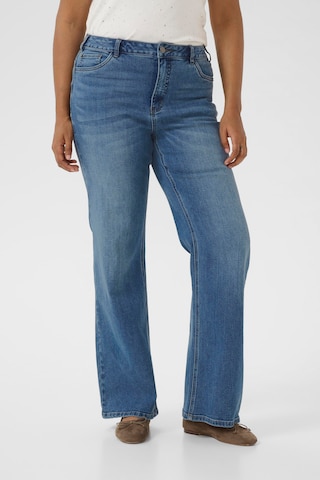 KAFFE CURVE Flared Jeans 'Flora' in Blue: front