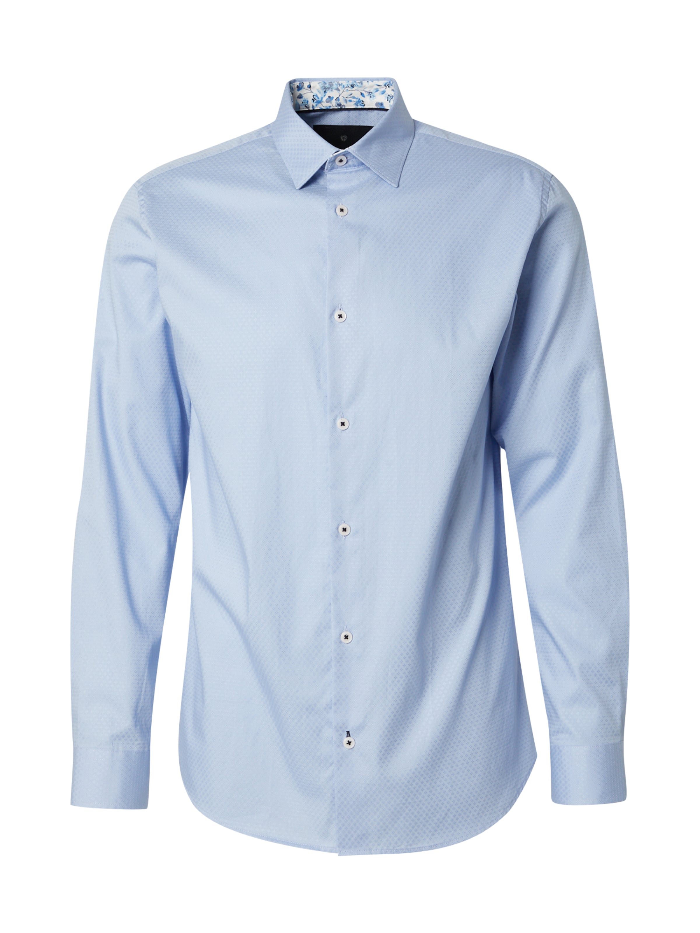 Jack & Jones Premium Comfort fit Overhemd 'JPRBLABARNES' in Blauw: voorkant