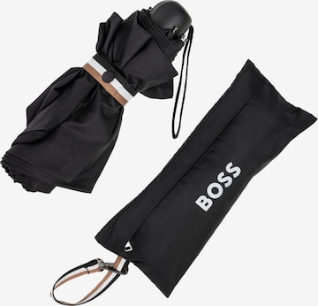BOSS Regenschirm 'Umbrella Mini Iconic' in Schwarz: Vorderseite