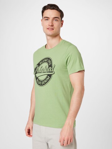BLEND قميص بلون أخضر: الأمام