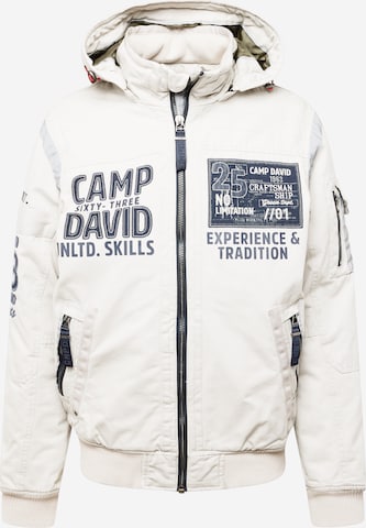 CAMP DAVID Overgangsjakke i grå: forside
