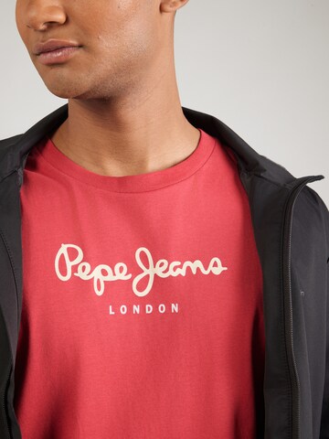 T-Shirt 'Eggo' Pepe Jeans en rouge
