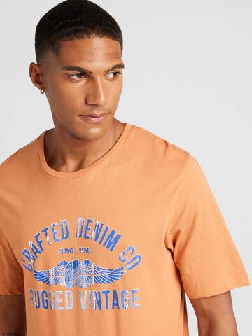 Tricou 'JPRBLUOLLIE' de la JACK & JONES pe portocaliu