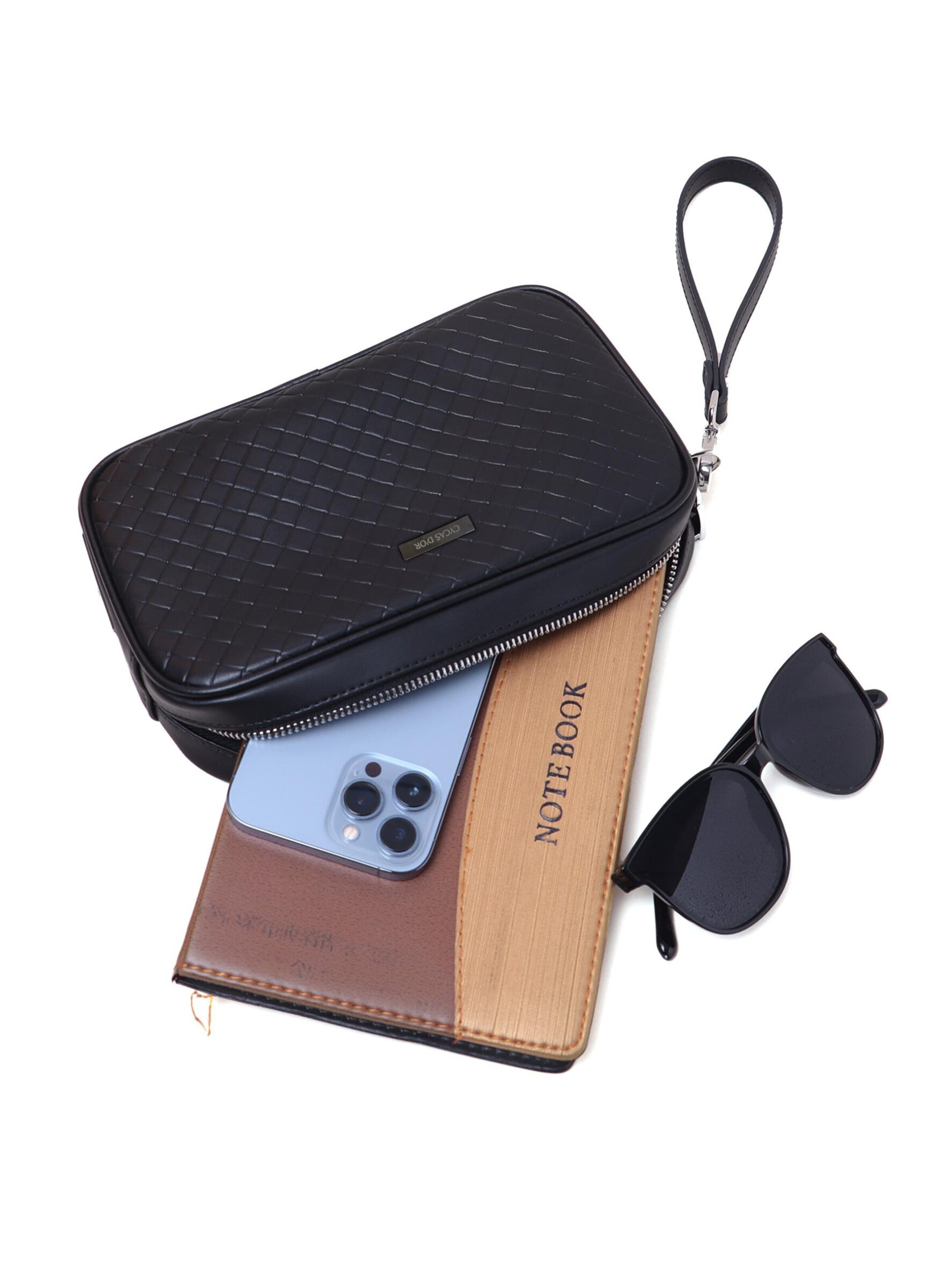 CYCAS D'OR Clutch 'LUCERAN' in Schwarz