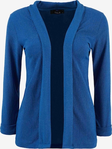 LELA Knit Cardigan in Blue: front