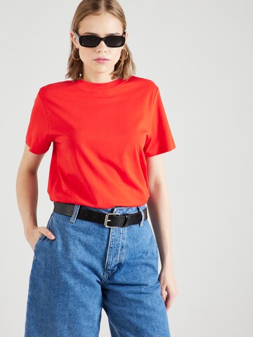 SELECTED FEMME - Camisa 'My Essential' em vermelho: frente