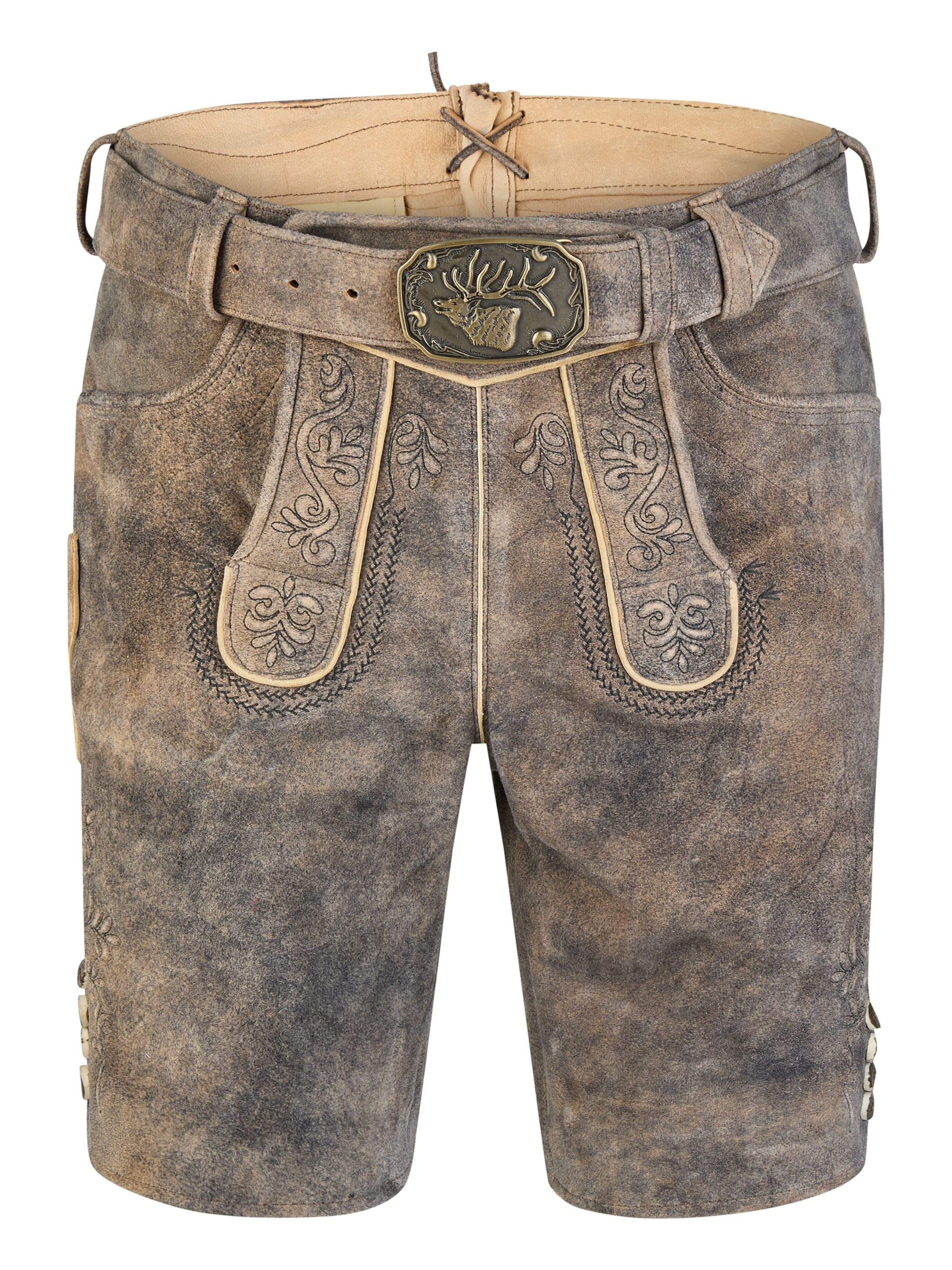 Regular Pantalon folklorique 'Heribert' SPIETH & WENSKY en marron : devant