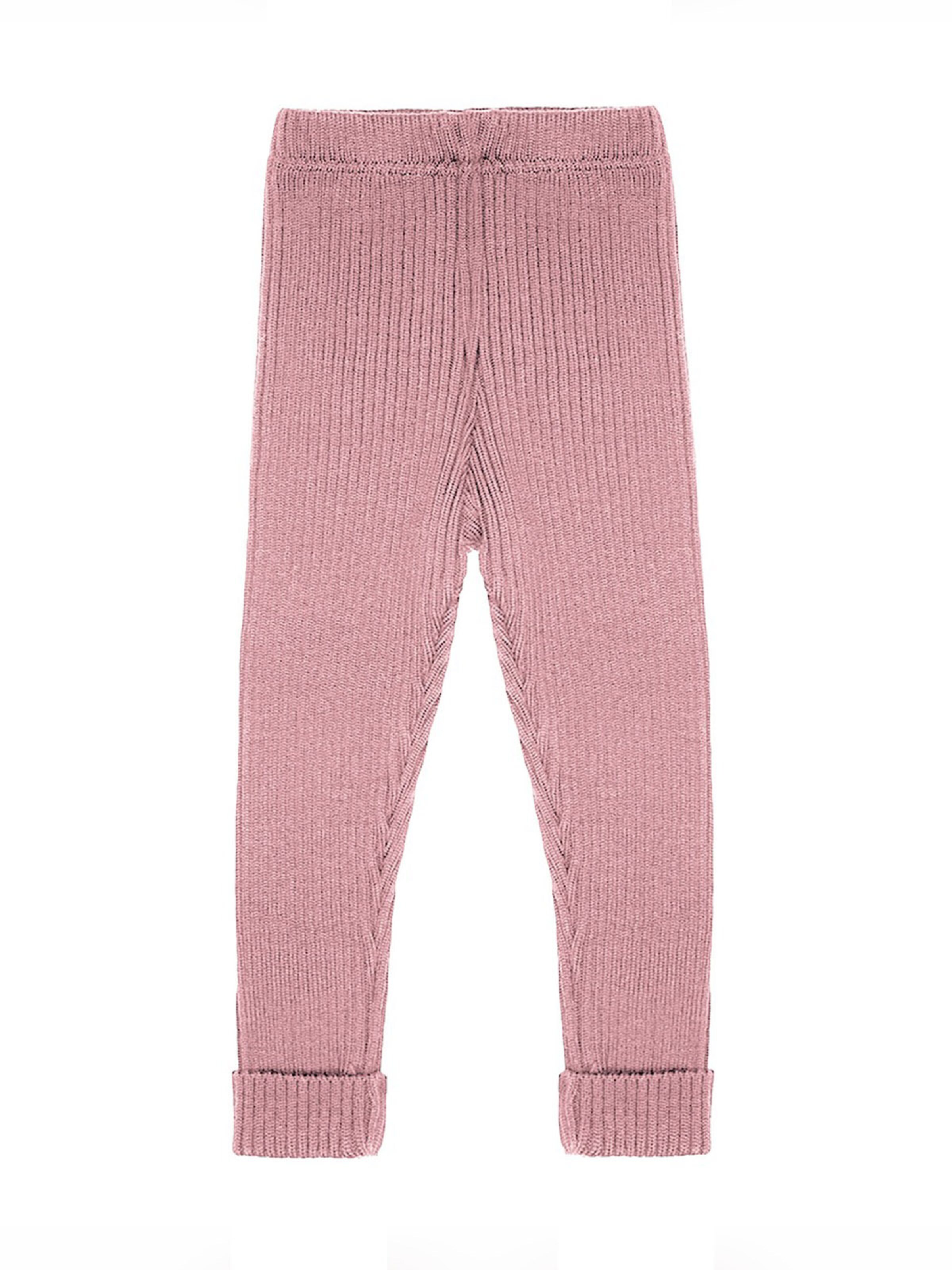 MAXIMO Pants 'MINI-Leggings, Rippstrick' in Pink: front