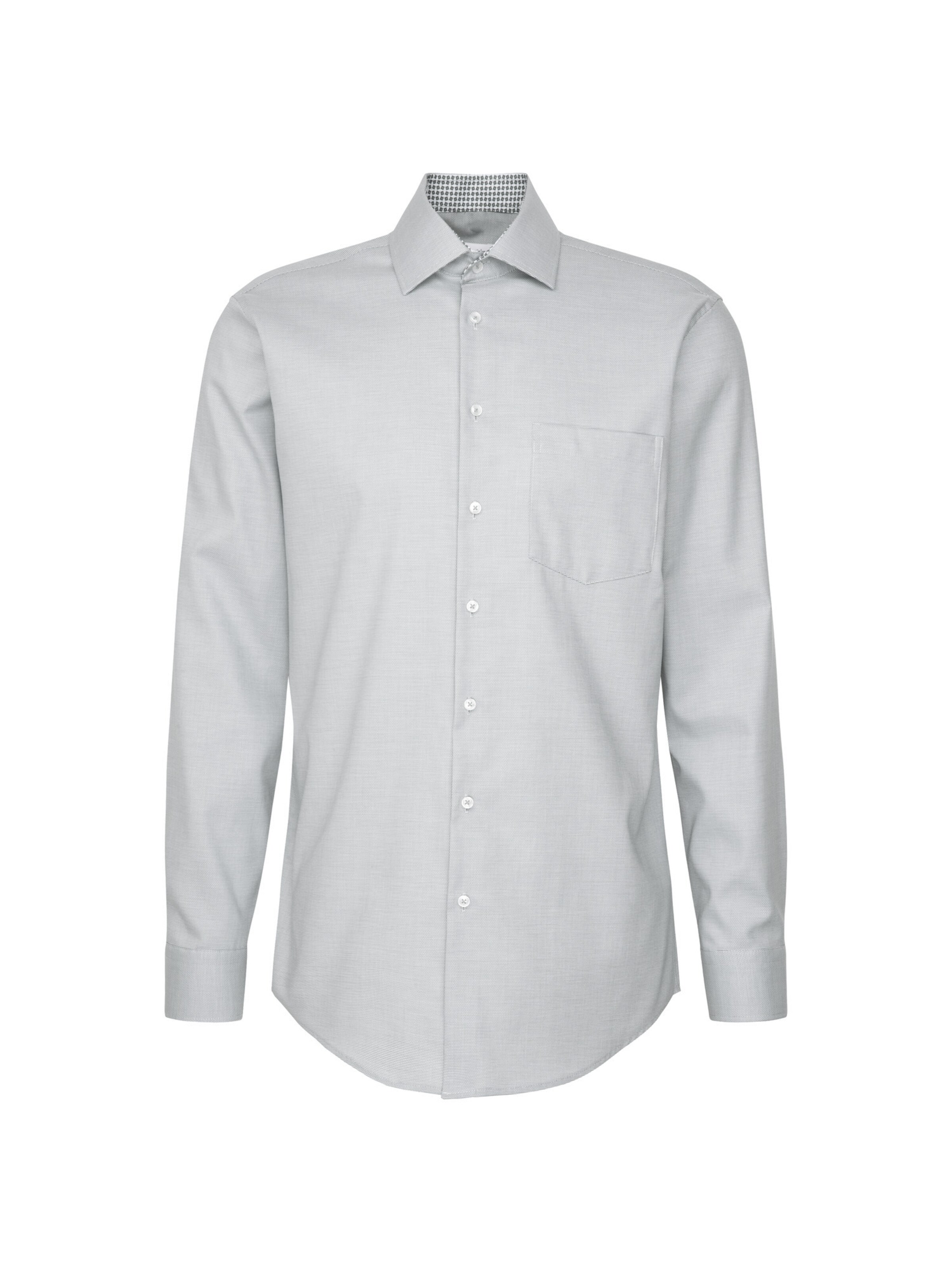 SEIDENSTICKER Regular Fit Hemd in Grün: Vorderseite