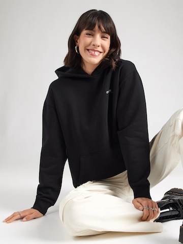 GUESS Athletic Sweatshirt 'NAT HOODIE SWEATSHIRT' in Black: front