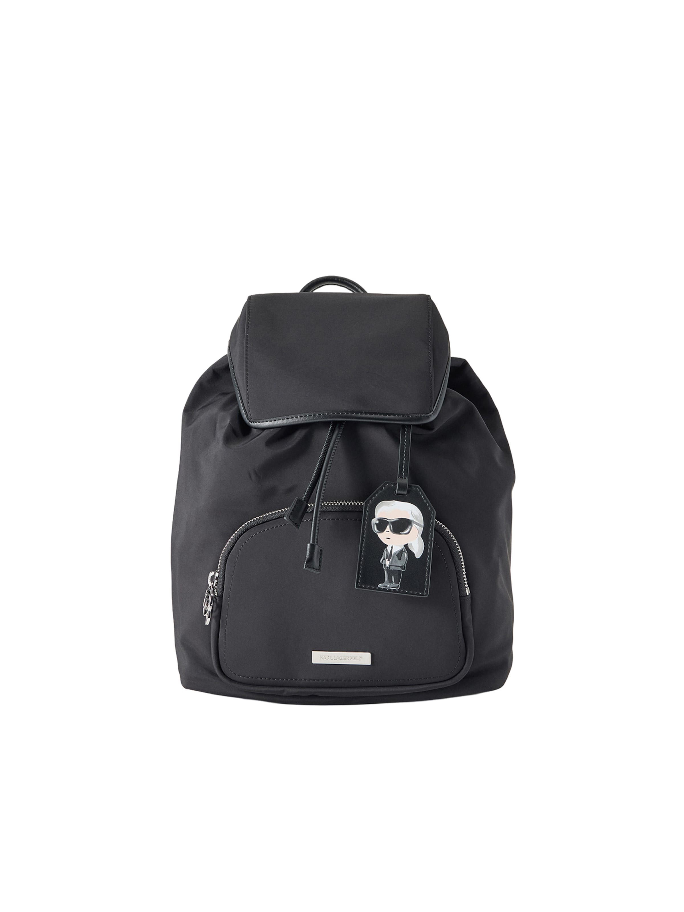 Karl Lagerfeld - Mochila 'IKON' en negro: frente