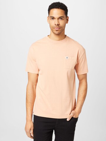 Tricou de la QUIKSILVER pe bej: față