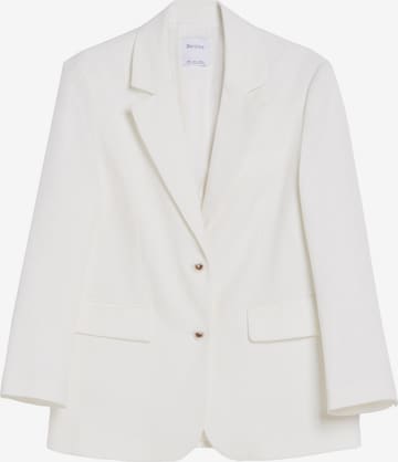 Bershka Blazer in White: front