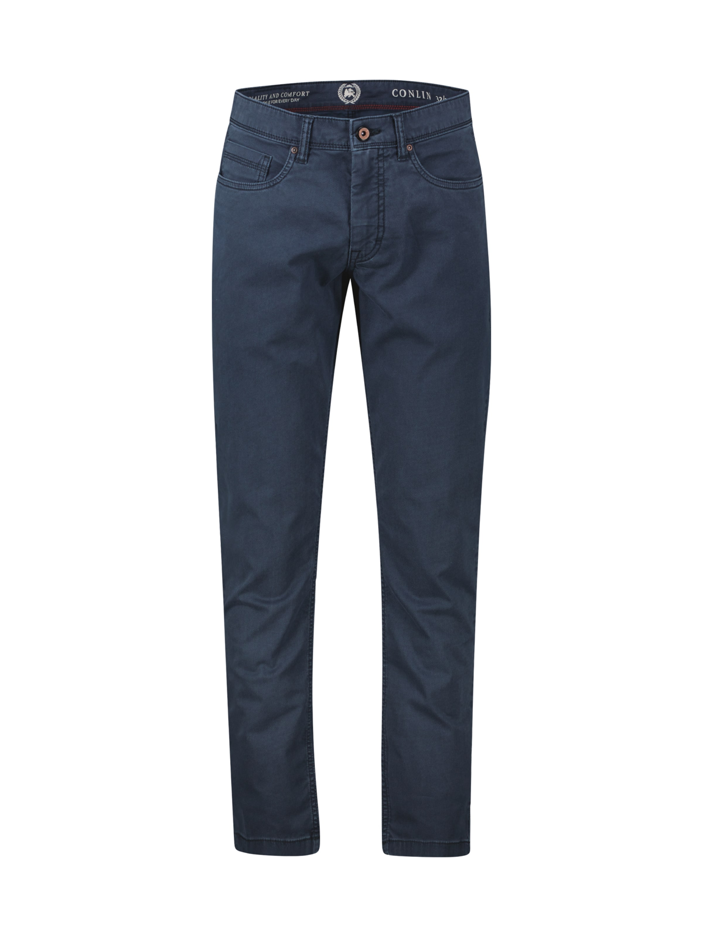 LERROS Slimfit Soft-Denim Jeans im klassischen 5-Pocket-Style in Blau: Vorderseite