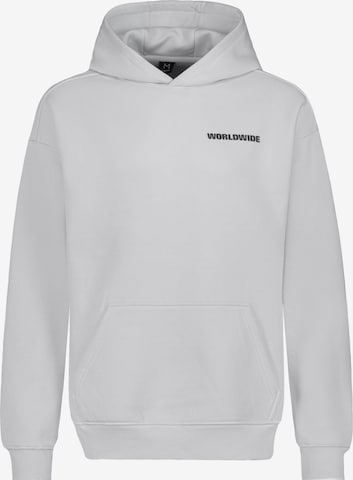 Sublevel Sweatshirt 'Worldwide' in Grijs: voorkant