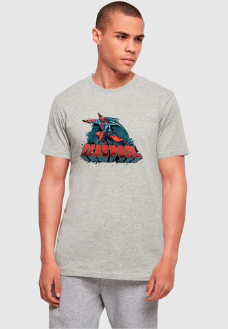 ABSOLUTE CULT Shirt 'Deadpool - Sword' in Grijs: voorkant