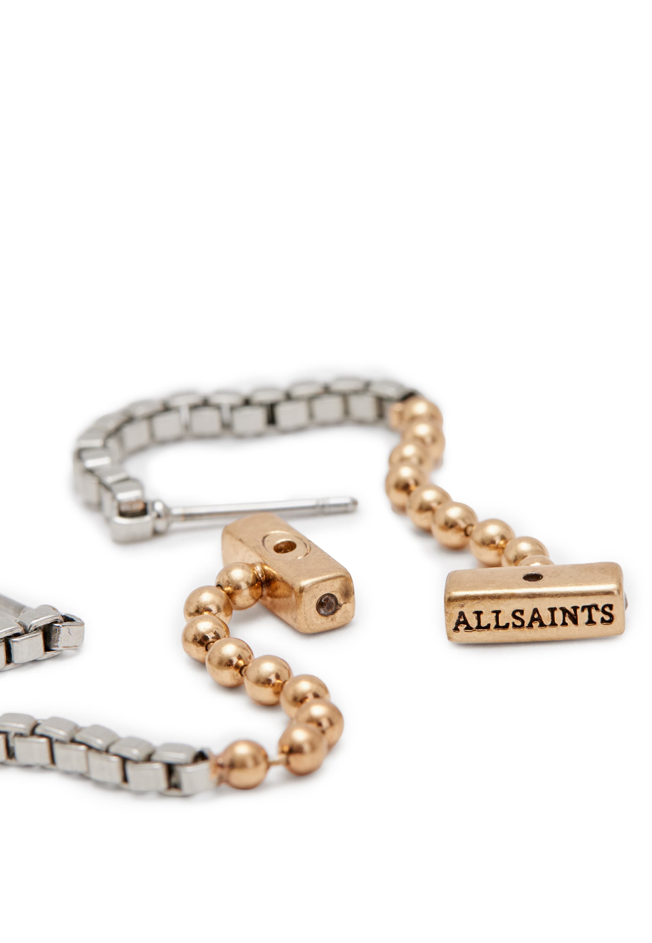 AllSaints Náušnice - Zlatá