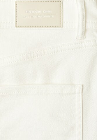 STREET ONE Wide leg Jeans i vit