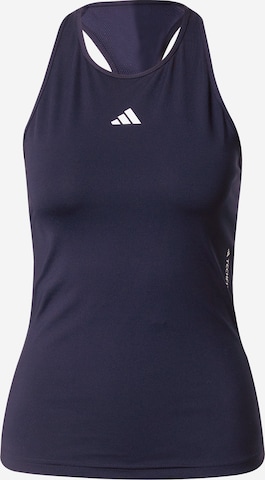 ADIDAS PERFORMANCE Sports Top 'Techfit' in Blue: front