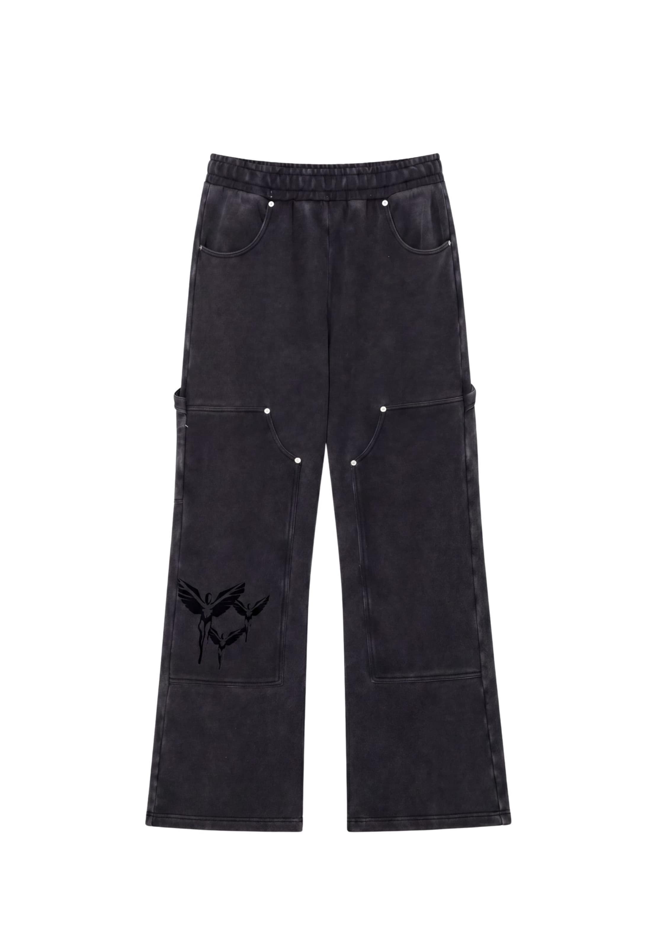 Colucci Wide leg Cargobroek 'Ikarus' in Bruin: voorkant