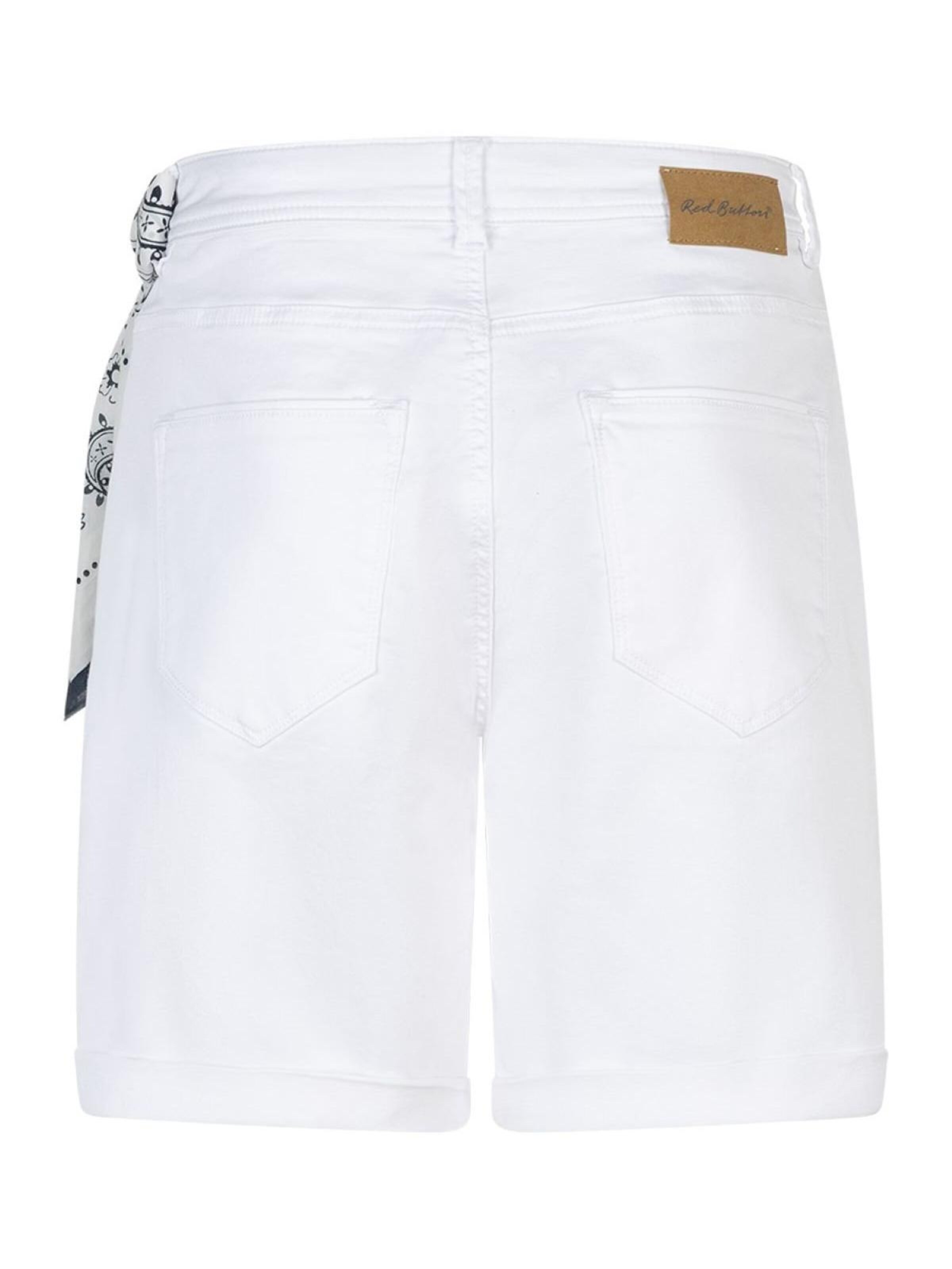 Red Button Regular Hose 'Red Button relax short wit'‌‌ in Weiß