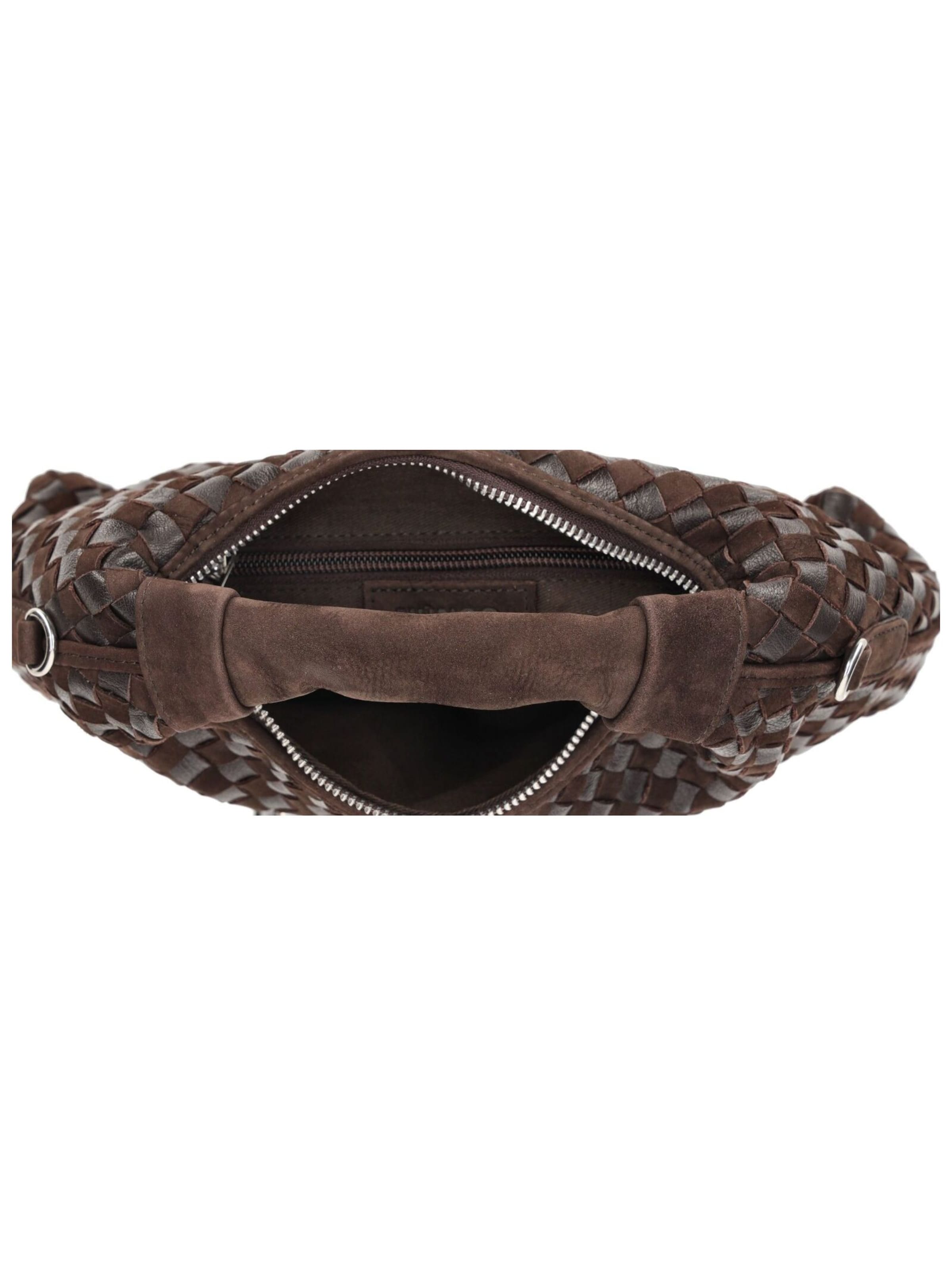 Sac bandoulière NÚNOO en marron : au dessus