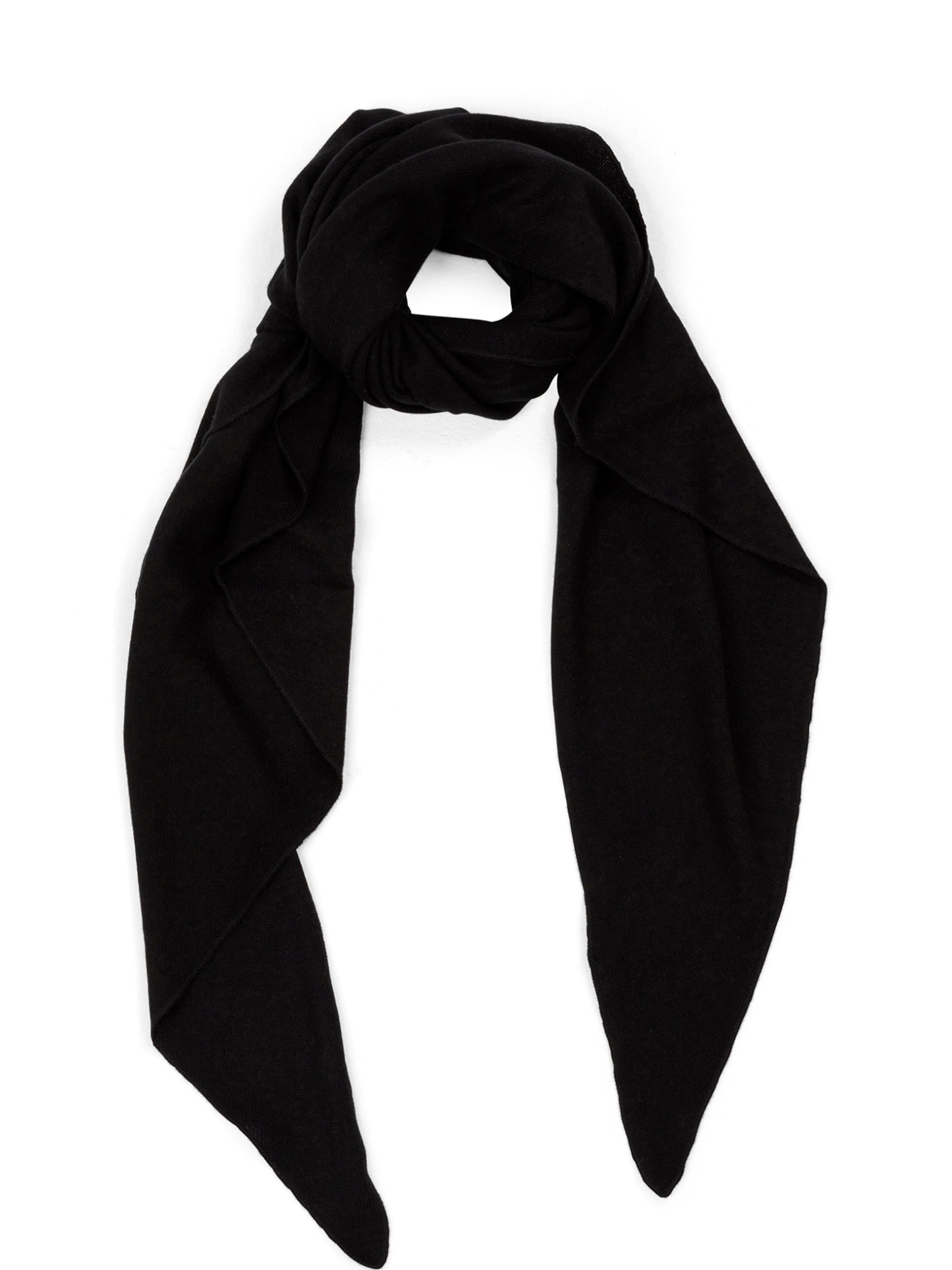 CASH-MERE.CH Scarf in Black: front