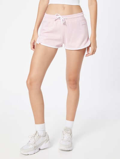 ELLESSE Shorts in hellpink / weiß, Modelansicht