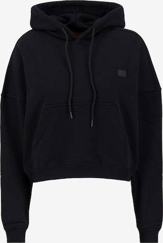 ALPHA INDUSTRIES Sweatshirt in Schwarz: predná strana