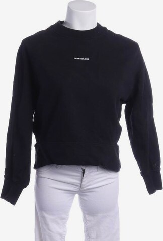 Calvin Klein Sweatshirt & Zip-Up Hoodie in XS in Black: front