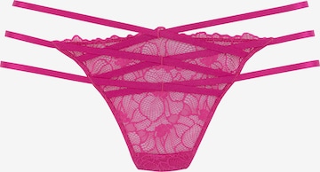 String PETITE FLEUR GOLD en rose : devant