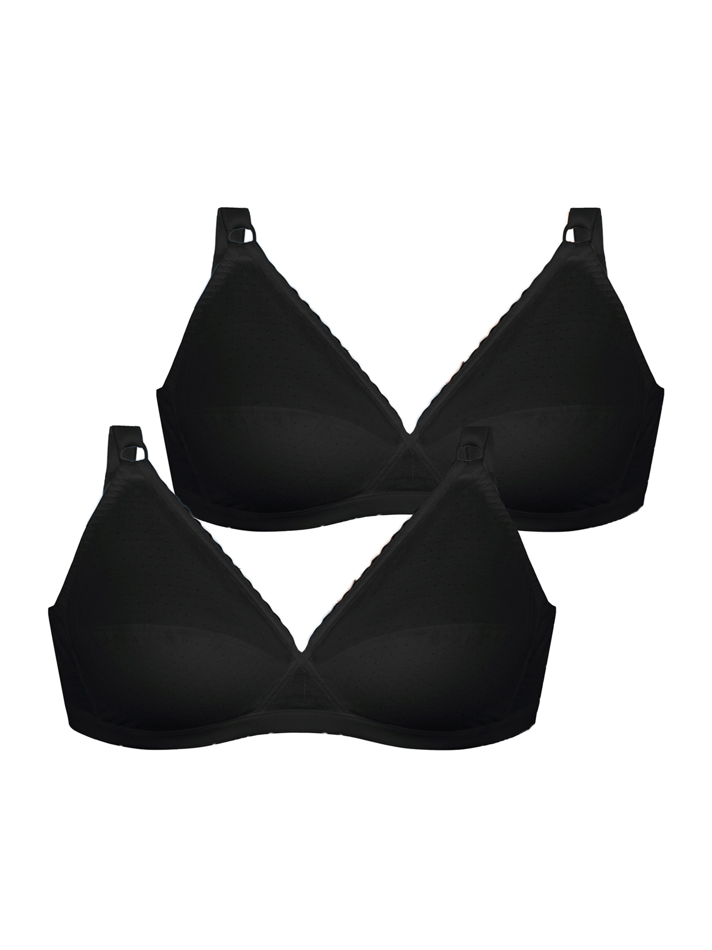 Nur Die T-shirt Bra in Black: front