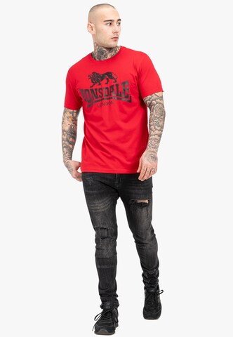 T-Shirt LONSDALE en rouge