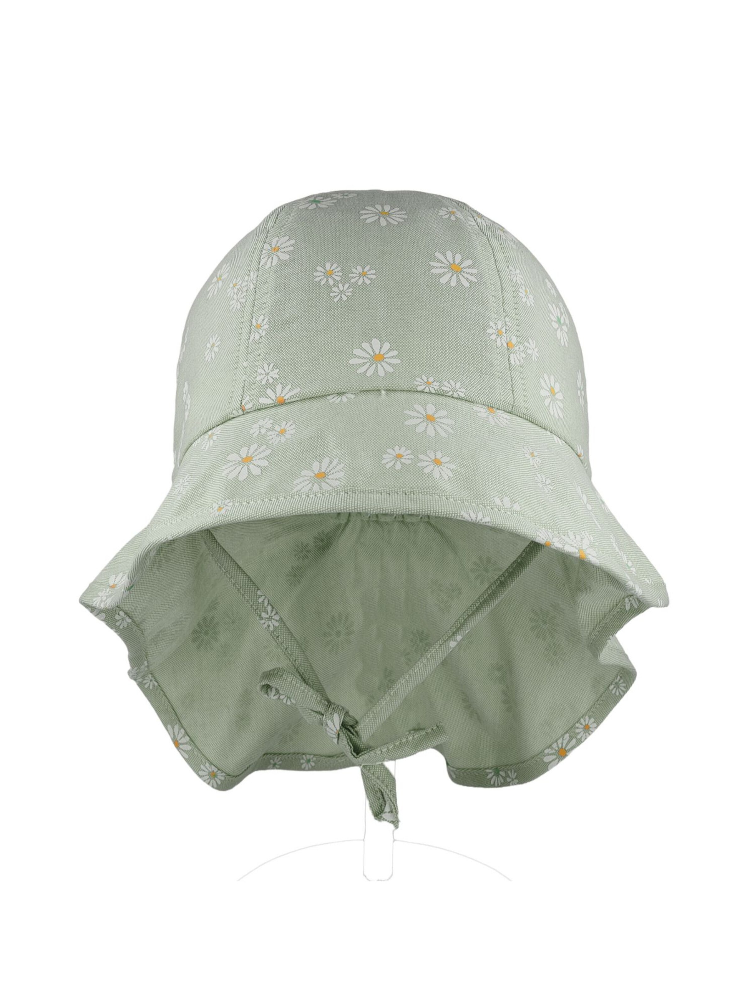 MAXIMO Hat 'MINI GIRL-Flapper Nackenschutz, Bindeband, UV 50' in Green