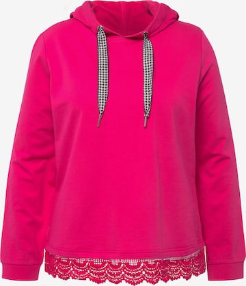 Ulla Popken Sweatshirt in Roze: voorkant