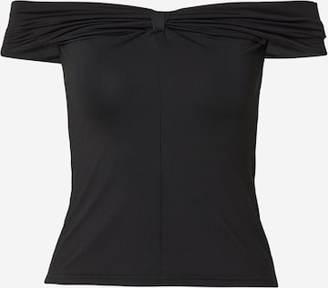 juoda ABOUT YOU Marškinėliai 'Cara': priekis