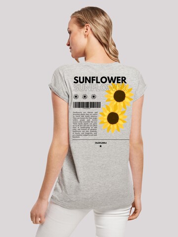 T-shirt 'Sonnenblume' F4NT4STIC en gris : devant