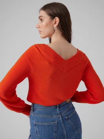 VERO MODA - Pullover 'NEW LEXSUN' em vermelho