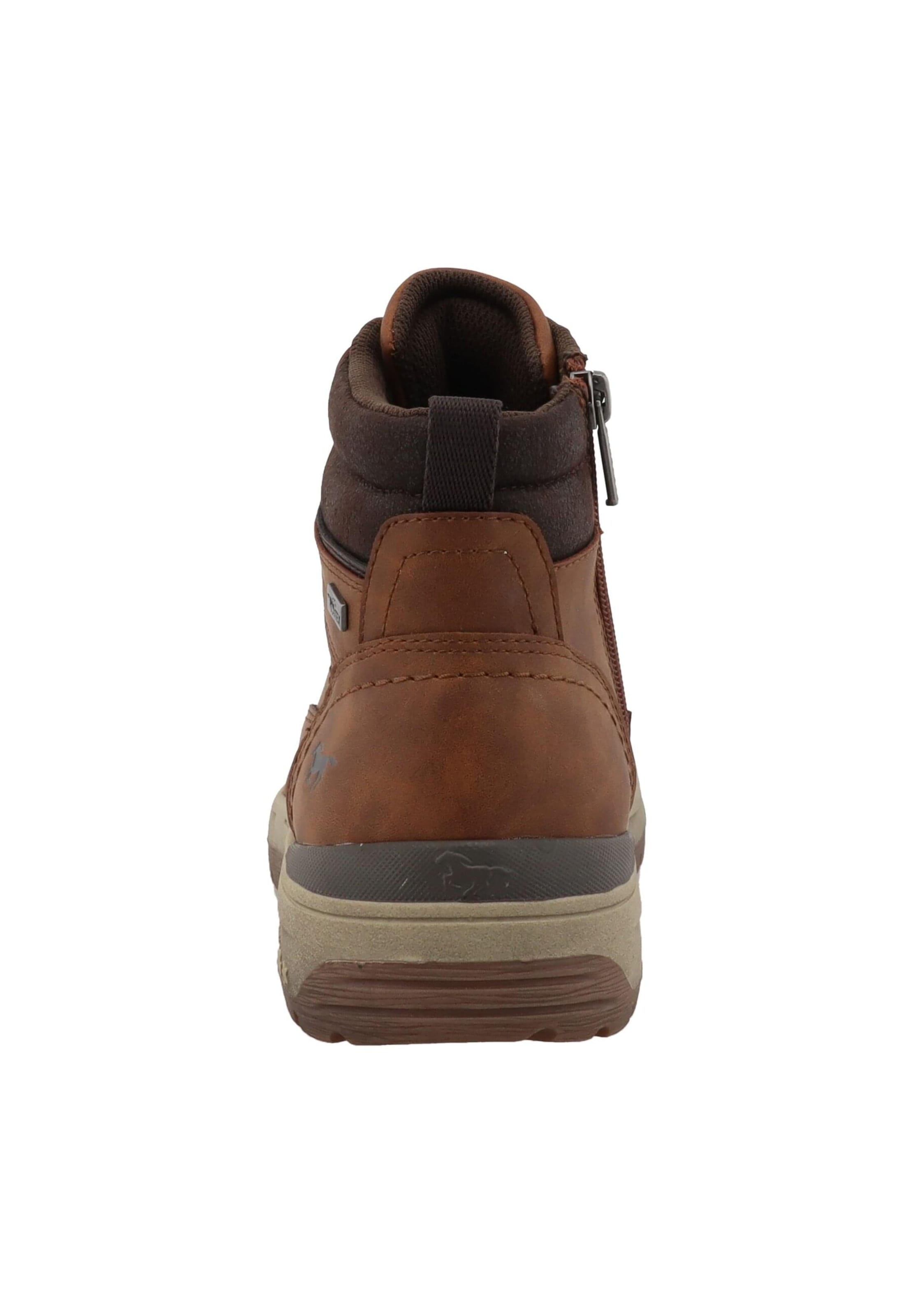 MUSTANG Lace-up boots 'Mered' in Brown