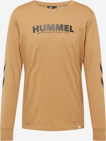 Hummel Performance Shirt 'Legacy' in Brown: front